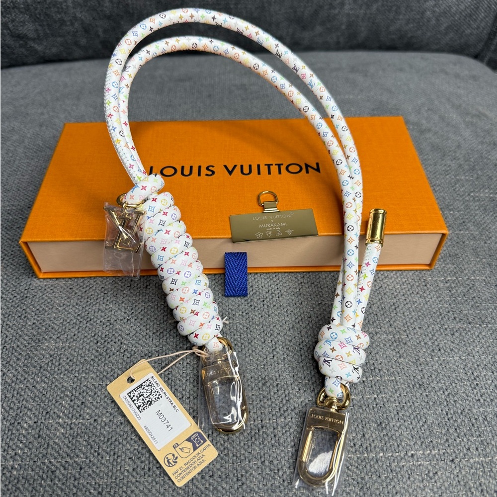 Louis Vuitton Murakami multicolor strap bag charm